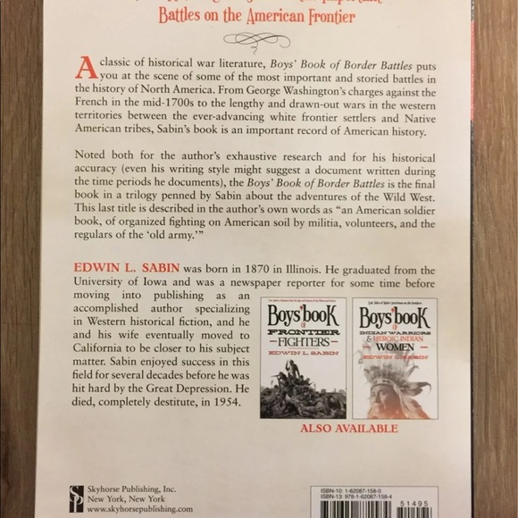 Boys' Book of Border Battles by Edwin Sabin - Picture 2 of 2